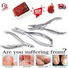 Professional Nail Clipper - Nail Cutter - Manicure Pedicure Kit - Podiatry Instruments - Set of 7 Pieces - Nail File - Cuticle Nipper - Nail Lifter - safety case