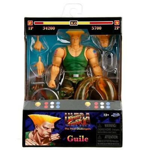 IN STOCK! Ultra Street Fighter II GUILE 6" Scale Action  Figure by JADA Toys