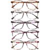 JOLISU Reading Glasses - Value 5 Pack Light Slim Frames Blue Light Glasses - Classic Style, Spring Hinges, Sturdy and Durable (2.75)