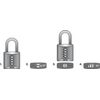 ABUS Combination Lock 158/65 - Padlock with Cast Zinc Casing - with Individually Adjustable Combination Code - ABUS Security Level 8 - Dark Grey