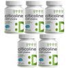 Citicoline CDP Choline 1000mg 5X120 Caps supports Brain Cognitive Function