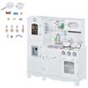 Large Children's Kitchen Playstation with Storage Cabinets and Ovens, White