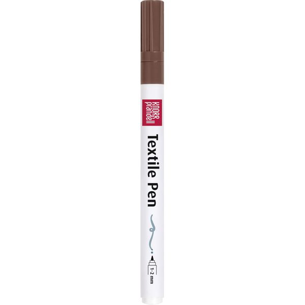 KNORR prandell Textile Pen Thin 1-2 mm Brown