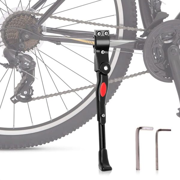 Fahrradständer ，Universal Fahrrad Ständer 20-28 Zoll Höhenverstellbarer und Universeller Seitenständer Langlebiger Rutschfester Fahrradständer aus Aluminiumlegierung für Mountainbike/Rennrad/BMX/MTB