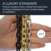 RCH Hardware Decorative Acid Dipped Solid Brass Chain for Hanging, Lighting - Standard Small Unwelded Links