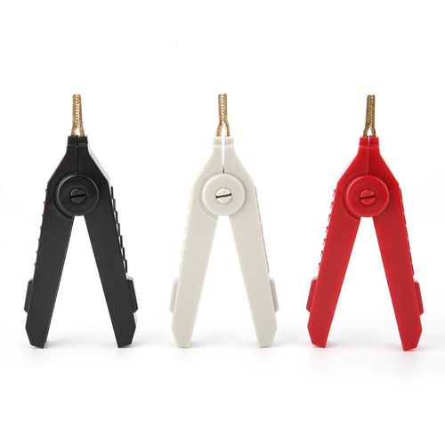 Kelvin Test Clip, Insulated Clips Electrical, Alligator Clip Crocodile Clip P2004 3Pcs Copper Gold Plated Clip Kelvin Test Clip 20A