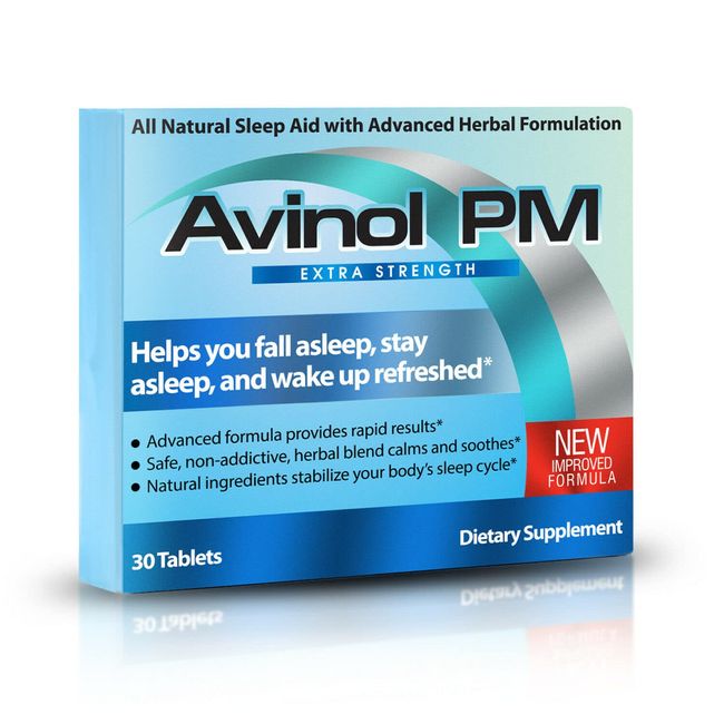 Avinol PM Extra Strength - Natural Sleep Supplement (30ct)