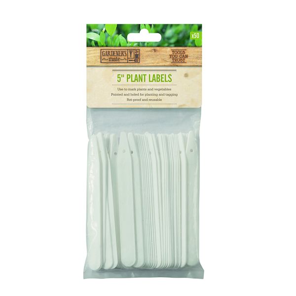 Gardener's Mate 10050 Plant Labels Bulk Pack, 4-Inch, White
