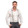 Olata Y-Shape Braces/Suspenders with Musical Patterns - 3.5cm. Piano Keys