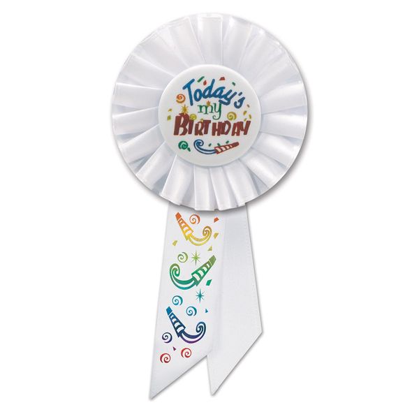 Beistle Today's My Birthday Rosette