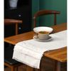 110 Inch Long White Small Kitchen Table Runner, Solid Colors Table Runner for Everyday Use
