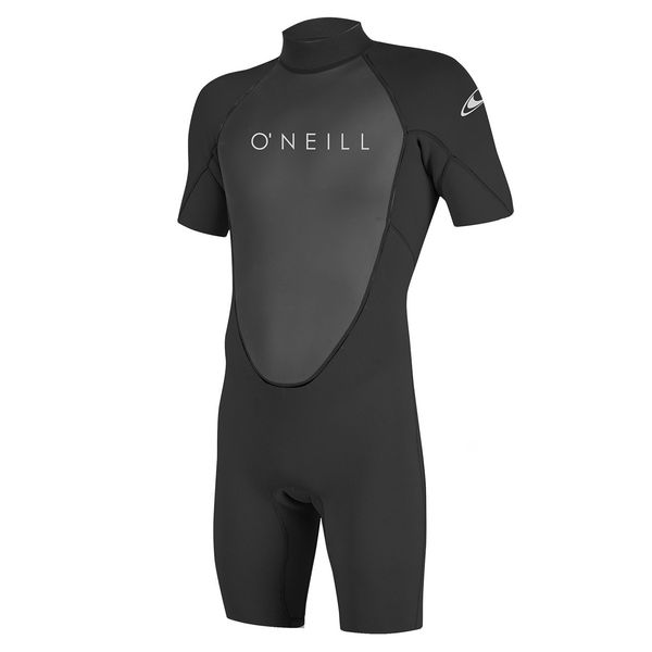 O'Neill Wetsuits Men's Reactor-2 2mm Back Zip Spring Wetsuit, Black/Black, M