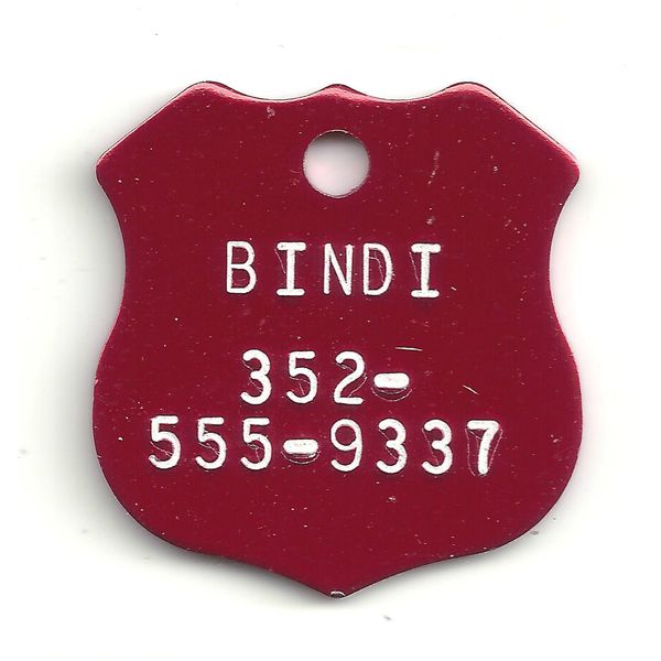 Mini Badge Police Law K-9 Team Cop Dog Pet ID Tag