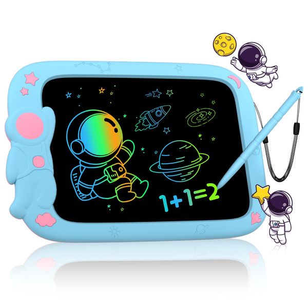 PYTTUR LCD Writing Tablet for Kids 9 Inch Erasable Drawing Tablet Reusable Colorful Drawing Pad for Kids Educational and Learning Toddler Toys for Boys Girls