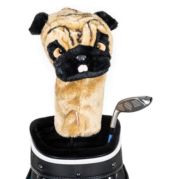 Daphne’s Pug Driver Headcover | Premium Driver Headcovers | Funny Golf Club Covers | Stylish Protection for Your Clubs | Men's Golf Gear | Driver Headcover for Men and Women