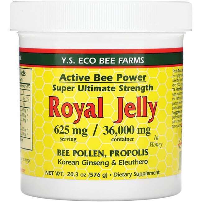 Y.S. Eco Bee Farms Active Bee Power Royal Jelly In Honey 625 mg 20.3 oz Paste