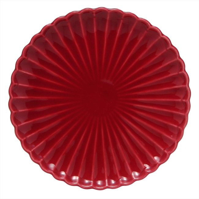 Hasami Ware 30665 Shinogi Dish Red