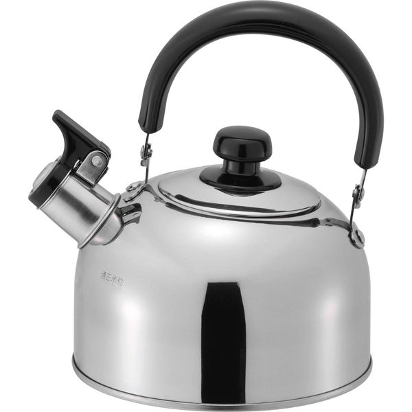 Wahei Freiz RB-1266 Whistling Kettle, 1.6 L (1.6 L), Induction Compatible, Stainless Steel