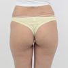 Comfortable Cotton Simple Thong M Yellow