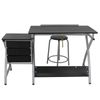 Adjustable Drawing Desk Drafting Table MDF Top Art Craft with Drawers and Stool