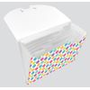 A4 6 Part Expanding File, Spot Design Clear Pockets for Paperwork and documents