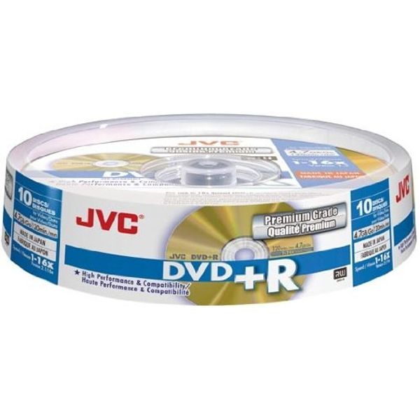 JVC Dvd+r 4.7GB VPR47 - Pack of 10
