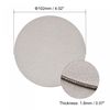 sourcing map 102mm(4.02") Round Coasters PU Cup Mat Pad for Tableware Champagne 8pcs