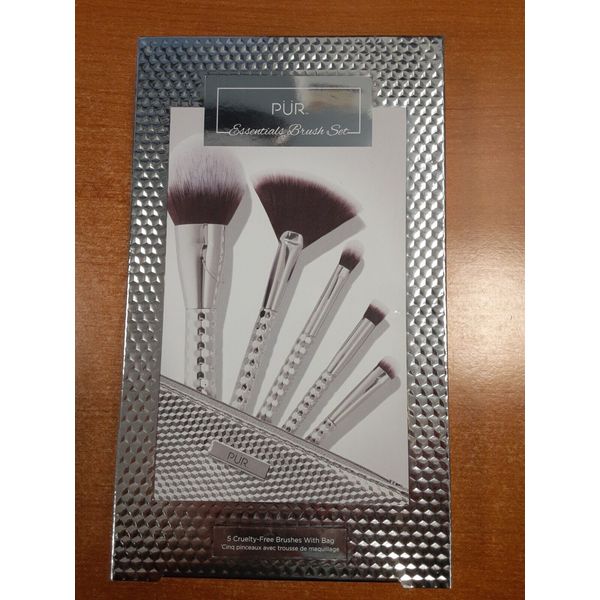 PÜR Essentials 5pc. Brush Set-5 Cruelty Free Includes Bag PUR Makeup Brushes W3B