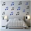 azutura Semiquaver Musical Notes Wall Sticker Pack Strawberry Red