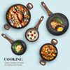 12 Piece Induction Pots & Pans Set Granite Cooking Set Kitchen Nonstick Cookware
