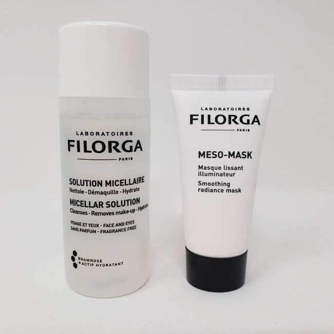 Filorga Micellar Solution and Filorga Meso Mask Smoothing Radiance Mask Minis