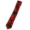 Zac's Alter Ego Red Skulls & Skeleton Hands on Black Tie