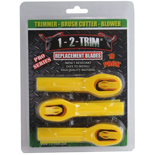 1-2-trim Pro Series Replacement Blades, 9 Piece