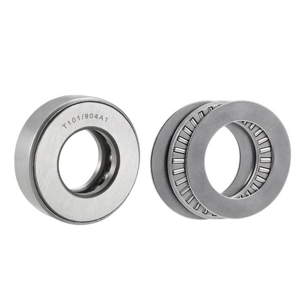 uxcell 2pcs T101/904A1 Thrust Tapered Roller Bearings, TC1625+2TRA Needle Roller Thrust Bearings