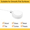 sourcing map 1.8 ft Retractable Cable Lock with Square Patch Remote Control Security Lock with Adjustable Cord Tether Anti Theft for Laptop, TV, 200g, White