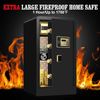 5.1 Cu.ft Safe Box Fireproof Waterproof, Home Safe Security Box W/Hidden Storage
