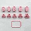 spansee Post Embedding Tool for Polymer Clay Earrings, Clay Earring Post Setting Tool, Polymer Clay Tools, 3mm-7mm Clay Earring Post Embedding Kit