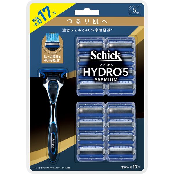 Schick Hydro5 Premium Smooth Skin Club Pack (Holder with Blade) + 16 Replacement Blades