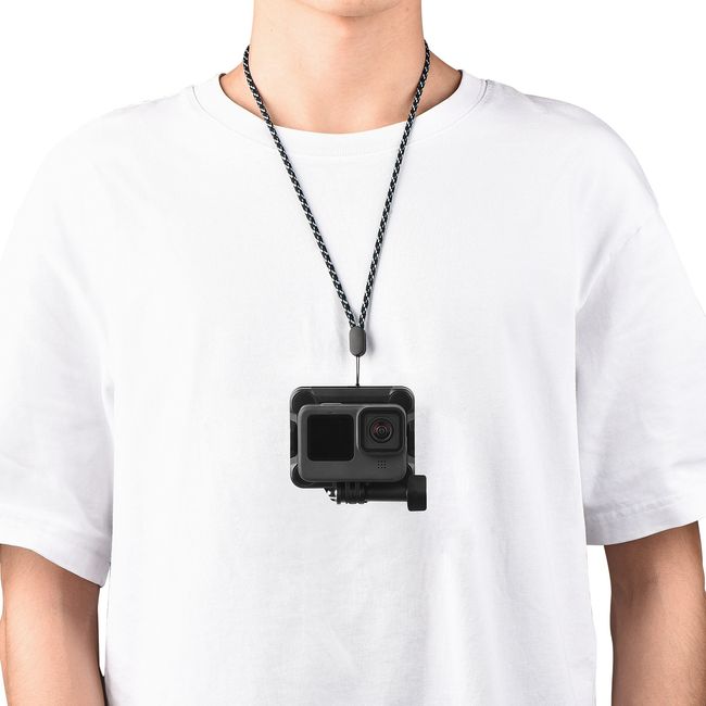 Magnetic Neck Selfie Holder Mount Quick Release Plate For Gopro Action  Camera