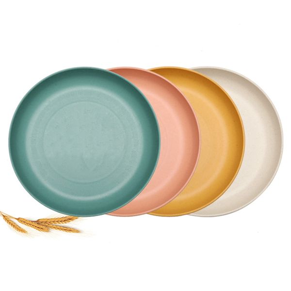 Aokelily Unbreakable Dinner Plates and Lightweight Salad Plates-Dishwasher & Microwave Safe Plates Set of 4