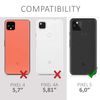 kwmobile Case Compatible with Google Pixel 5 Case - Soft Slim Protective TPU Silicone Cover - Black