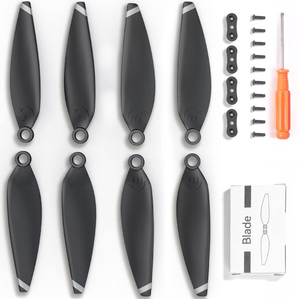 Bwine 4 Pcs Original Propeller for Bwine F7MINI RC Drone Quadcopter Blades - Black