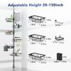 7-Tier Shower Caddy Organizer Tension Pole, Rustproof Corner Shelf for Bathroom