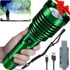 Super Bright LED Flashlight 1800000 High Lumens, Rechargeable Handheld Flashligh