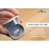Pill Cutter Splitter with Pill Box by Pill Mill - Blade That Will Never Dull - Grip Handle Cuts Small or Large Pills with Ease - Light and Durable Tablet Divider - Perfect Medicine Slicer for Travel