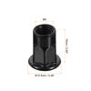 sourcing map M6 Rivet Nuts Thread Half Hexagonal Carbon Steel Flat Head Threaded Nut 40Pcs