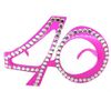 Pink ‘40’ Birthday Shaped Diamante Sunglasses