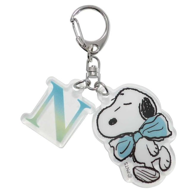 Snoopy 106204 [Initial Acrylic Keychain] Keyring/N Peanuts