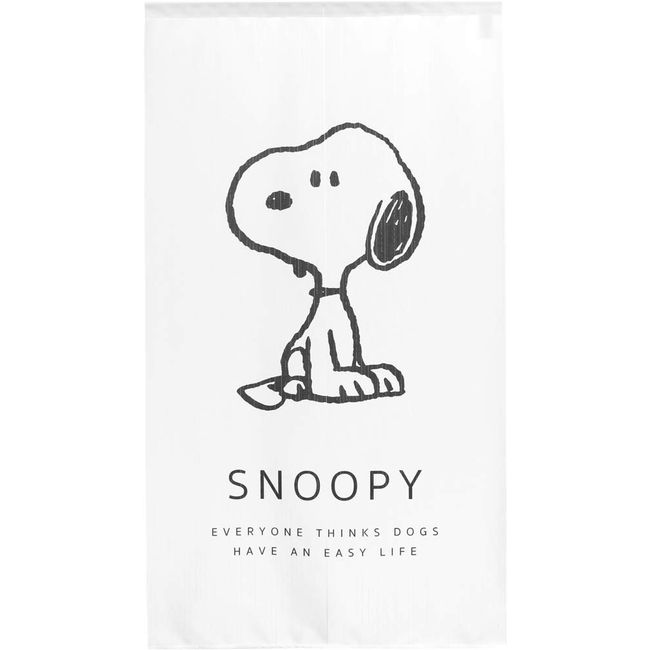 Noren Workshop 93863 Snoopy Tapestry Poster Stylish Peanuts Snoopy Width 33.5 x Length 59.1 inches (85 cm) x Length 59.1 inches (150 cm) Simple Snoopy