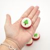 Felt Christmas Tree Peppermint Candy/Taffy Sweets - 5 Count - 3.5cm x 1.4cm